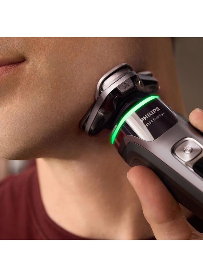 Philips Wet And Dry Electric Shaver with SkinIQ,360° Precision Flexing Head,Pressure Guard Sensor,5 Years Warranty,Integrated pop-up trimmers, Travel case included-XP9202/10 - Image 5