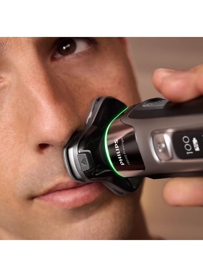 Philips Wet And Dry Electric Shaver with SkinIQ,360° Precision Flexing Head,Pressure Guard Sensor,5 Years Warranty,Integrated pop-up trimmers, Travel case included-XP9202/10 - Image 4