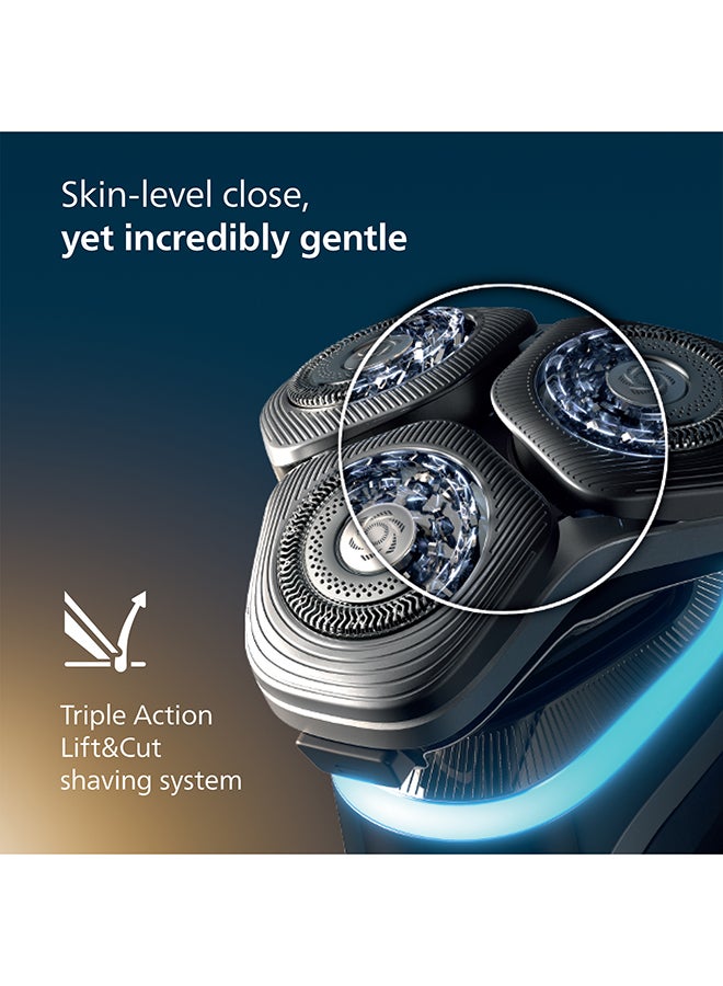 Philips i9000 Prestige Wet & Dry Shaver XP9202/10 | Ultra-close, gentle shave | Flexible heads adapt to contours | Comfort for sensitive skin | Charging stand | 60 min cordless | Travel case - Image 4
