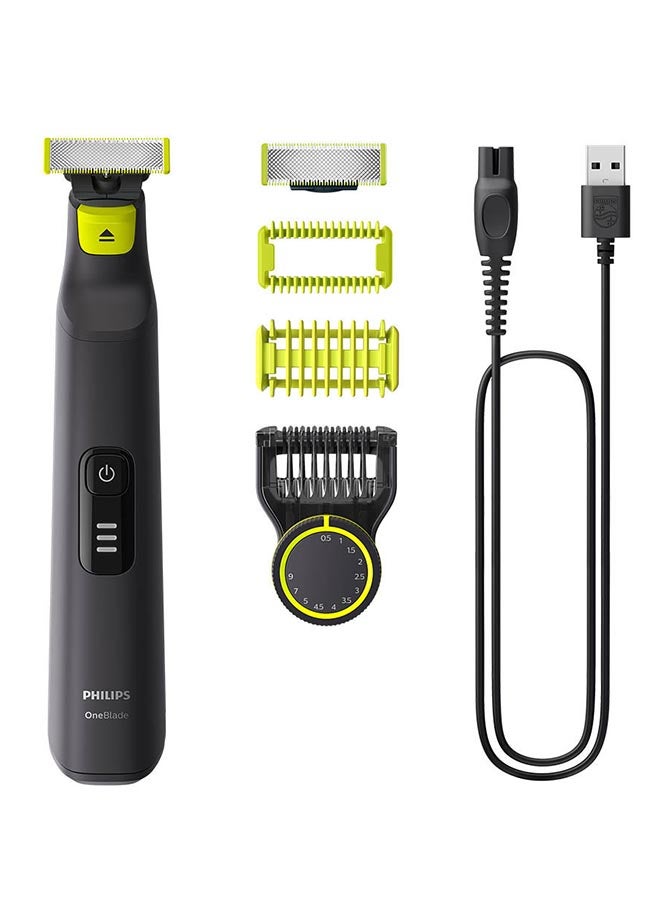 Philips OneBlade Pro Face + Body shaver with skin guard,12-length precision comb, cordless, wet & dry use -QP6542/10 - Image 1