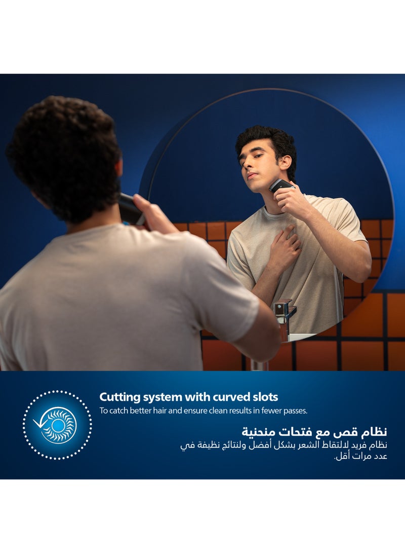 فيليبس PQ888/06 ماكينة حلاقة كهربائية للسفر | مقاومة للماء بمعيار IPX7 | وقت تشغيل لاسلكي 60 دقيقة | مناسبة للسفر - Image 5