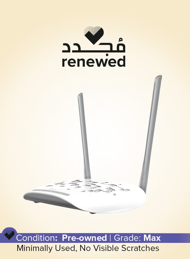 TP-LINK Renewed - TL-WA801N WiFi Access Point, N300 Wireless Bridge White/Grey - Image 1