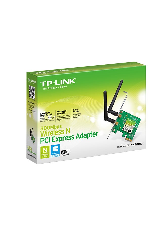 TP-LINK Renewed - 300Mbps Wireless N PCI Express Adapter black - Image 2