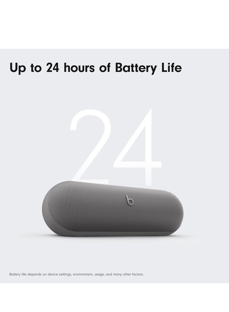 Pill Gen3 Kim Kardashian - Wireless Bluetooth Speaker and Portable Charger via USB-C - Up to 24 Hours Battery Life, IP67 Water Resistant, Apple & Android Compatible, Built-in Mic – Dark Grey