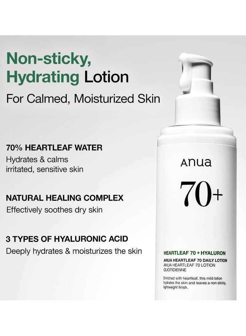 Anua Heartleaf Daily Lotion, Face Moisturizer with Hyaluronic Acid for Sensitive Skin, Lightweight, Korean Skin Care 200mlml - Image 5