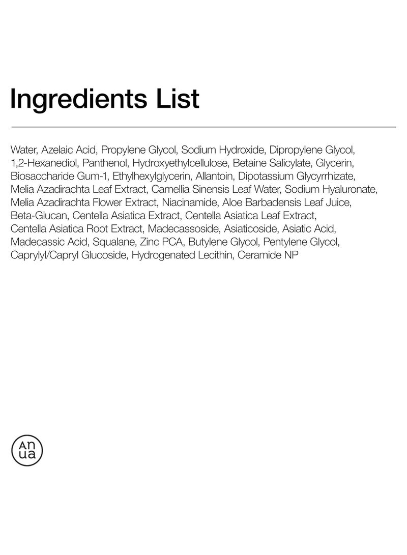 Anua Azelaic Acid 10 Hyaluronic Redness Soothing Serum, Facial Serum for Sensitive Skin, Hyaluronic Acid, Niacinamide, Spot Care, Natural Colour, Vegan, Korean Skincare 30ml  - Image 3