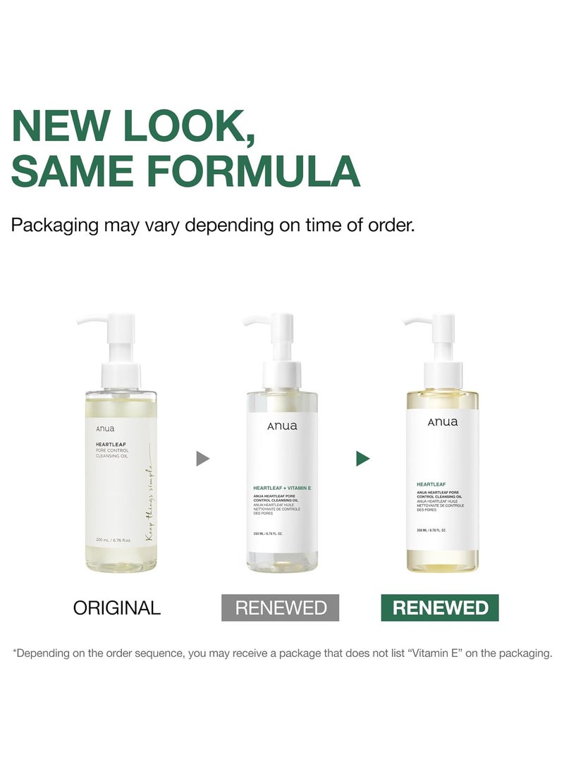Anua Heartleaf Pore Control Cleansing Oil, Oil Cleanser for Face, Makeup Blackhead Remover, Double Cleansing, Facial Cleanser, Mild Ingredients, Korean Skin Care 200mlml  - Image 2