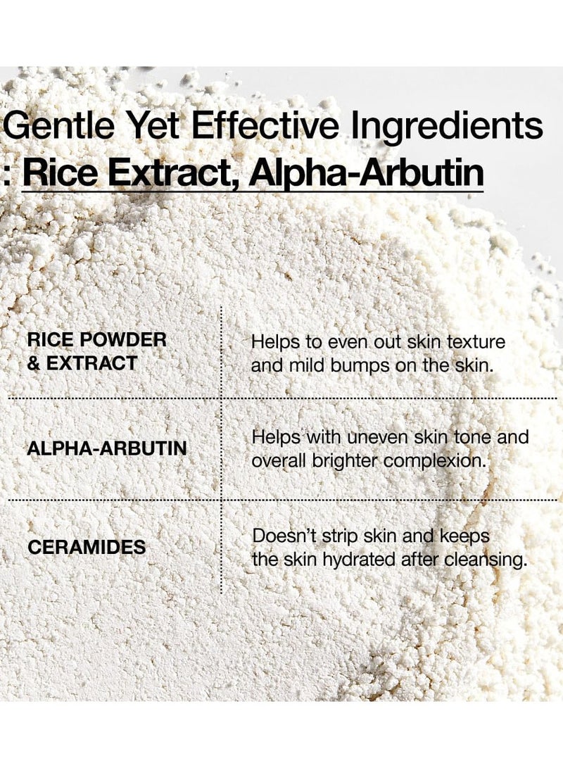 Anua ANUA Rice Enzyme Brightening Cleansing Powder, Rice Mask, Ceramide, Gentle Face Wash for Brightening, Radiant Skin, Facial Cleanser for Dry Skin, Korean Skincare, Fragrance Free, 40g/1.41fl.oz. 40ggrams  - Image 5