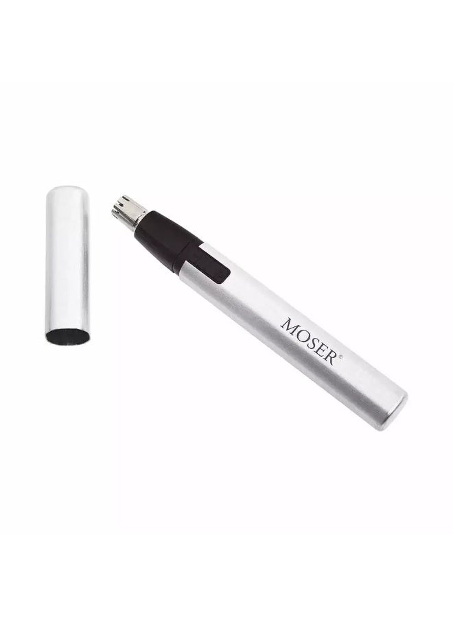 MOSER Senso Nose and Ear Trimmer- Silver - Image 1