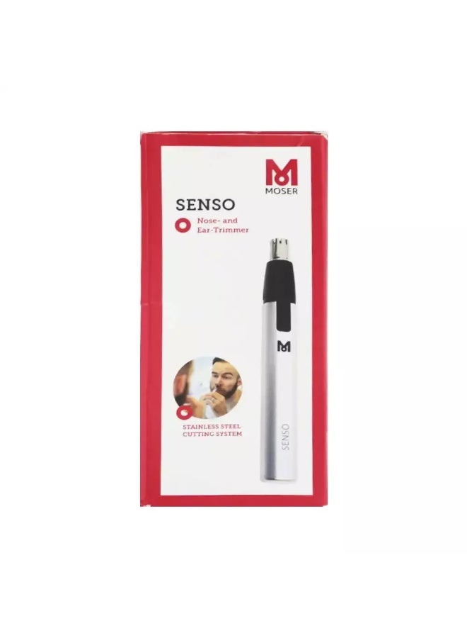 MOSER Senso Nose and Ear Trimmer- Silver - Image 4