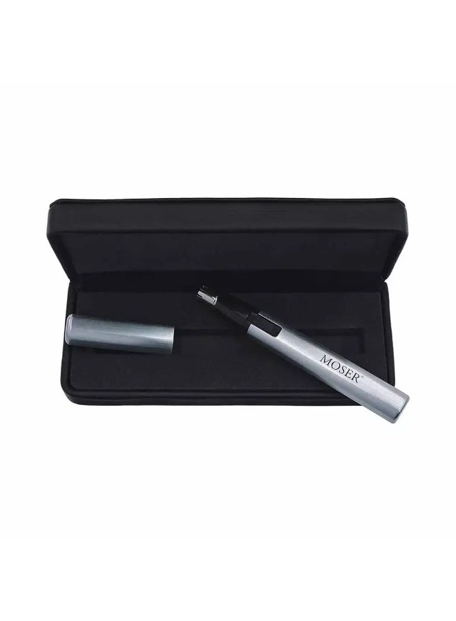 MOSER Senso Nose and Ear Trimmer- Silver - Image 2