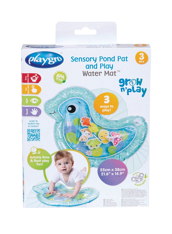 بلاي غرو حصيرة الماء للعب واللمس من سنسوري بوند - 55x38 سم، لعبة مثيرة للأطفال لتطوير المهارات واللعب الحسي، 3+ أشهر - Image 2