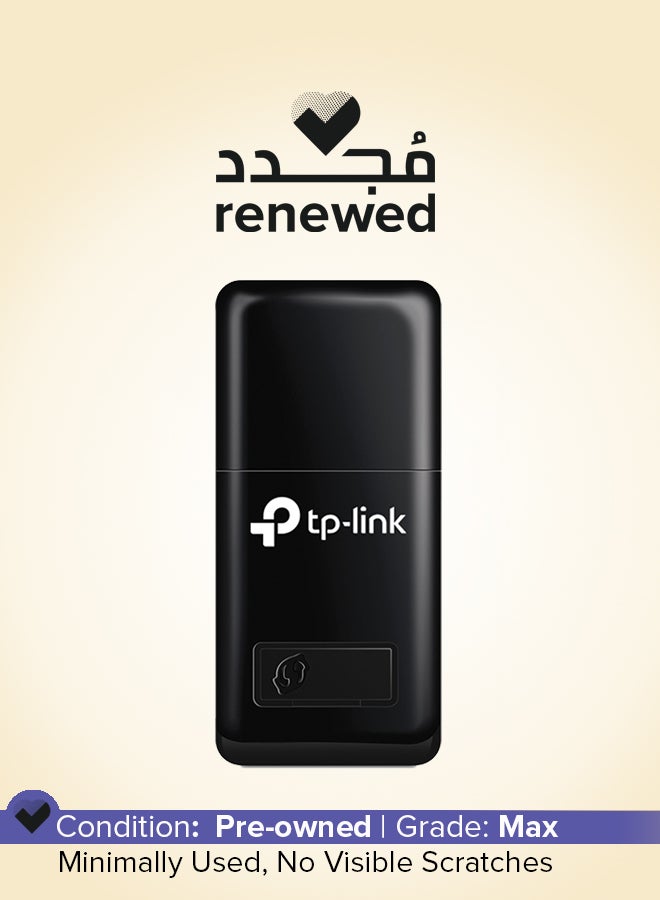 TP-LINK Renewed - TL-WN823N N300 Mini USB Wireless WiFi Network Adapter for PC/Laptop black - Image 1