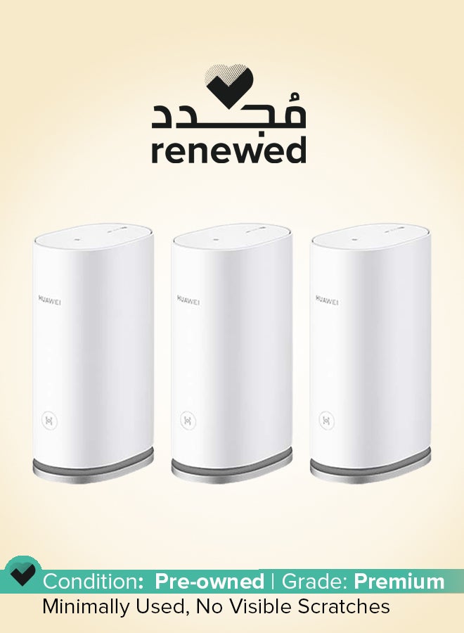 HUAWEI Renewed - WiFi Mesh 3 Pack of 3 Whole-Home Wi-Fi System white - Image 1