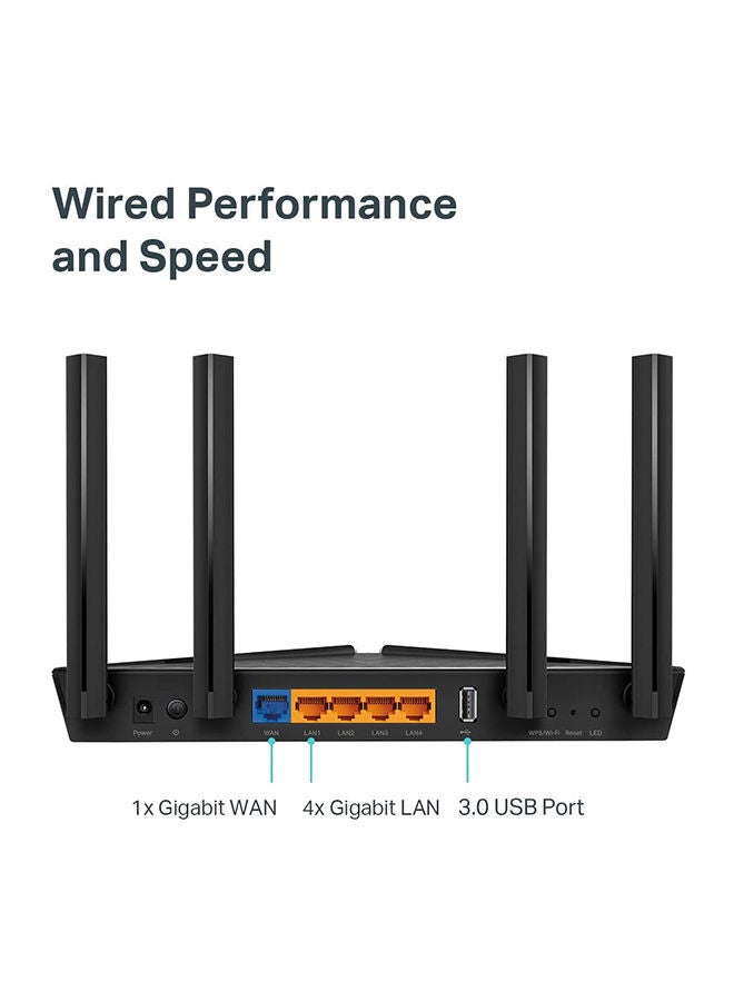 TP-LINK Renewed - Archer AX50 AX3000 Dual Band Gigabit Wi-Fi 6 Router black - Image 2