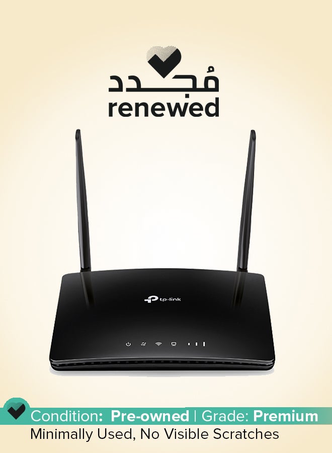 TP-LINK Renewed - AC750 Wireless Dual Band 4G LTE Advanced Router - Archer MR200 black - Image 1
