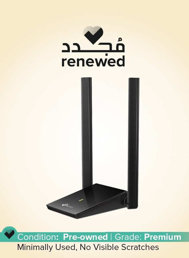 TP-LINK Renewed - AC1300Mbps Dual Band Wireless Network Adapter for Desktop black - Image 1