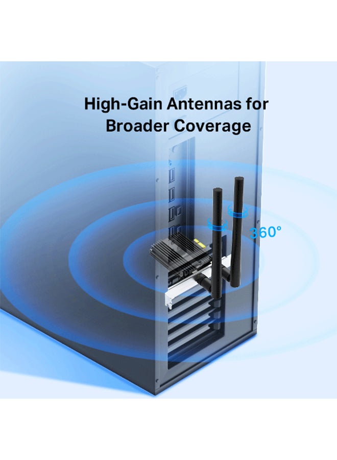 TP-LINK Renewed - AX3000 Wi-Fi 6 Bluetooth 5.0 PCIe Adapter black - Image 3