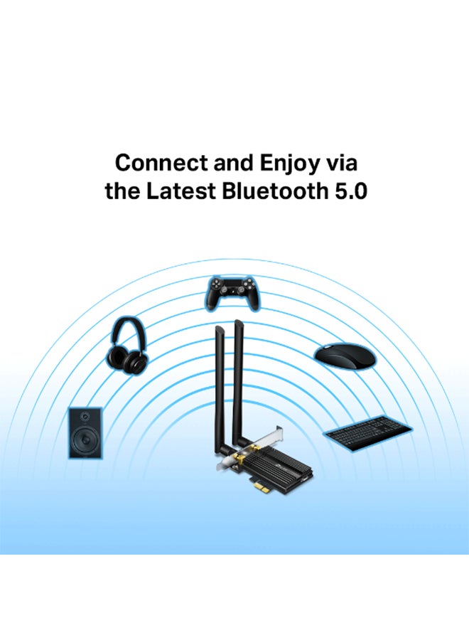 TP-LINK Renewed - AX3000 Wi-Fi 6 Bluetooth 5.0 PCIe Adapter black - Image 2