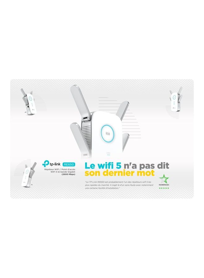 TP-LINK Renewed - RE650 AC2600 Universal Dual Band Range Extender white - Image 2