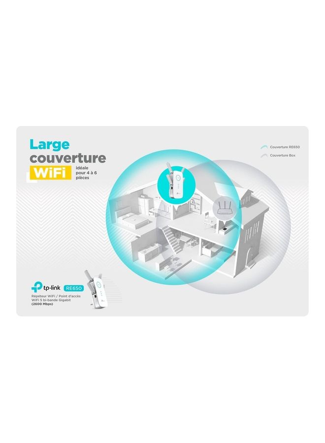 TP-LINK Renewed - RE650 AC2600 Universal Dual Band Range Extender white - Image 3