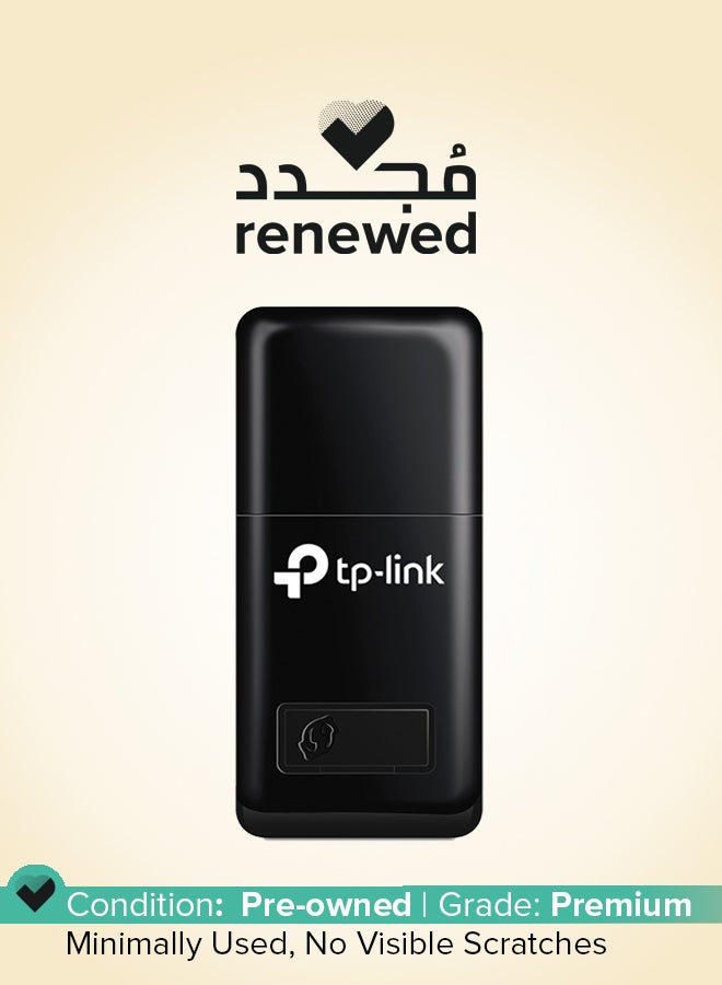 TP-LINK Renewed - TL-WN823N N300 Mini USB Wireless WiFi Network Adapter for PC/Laptop black - Image 1