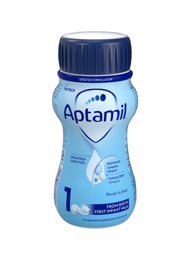 Aptamil First Infant Ready To Feed Milk 0-6 Months Plain 0-6 monthsgrams Pack of 12 - Image 3