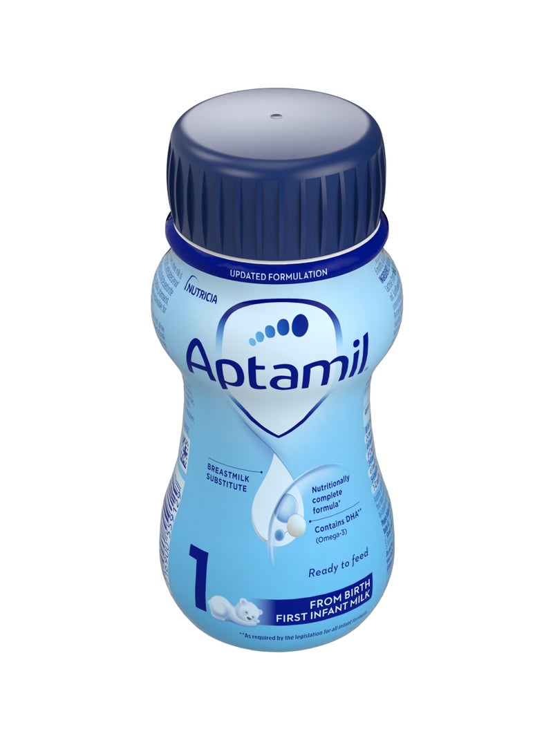 Aptamil First Infant Ready To Feed Milk 0-6 Months Plain 0-6 monthsgrams Pack of 12 - Image 4