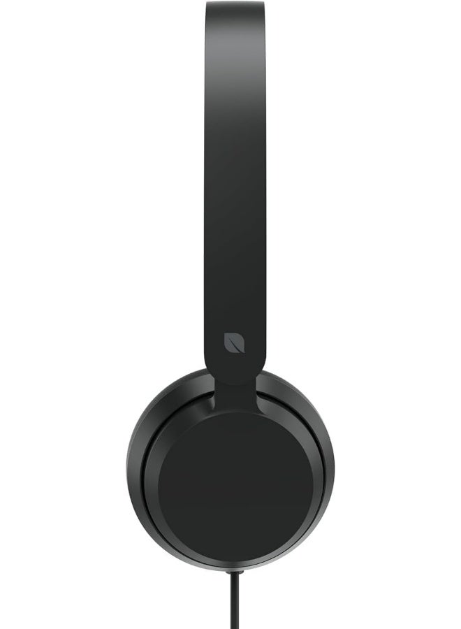 Microsoft Modern USB-C Headset - Wired USB-C Connection, On-Ear Stereo Headphones, Noise Cancelling Mic & Volume Controls, Teams Certified, Optimized Mic & Speakers - Mac/Windows | Black  - Image 1