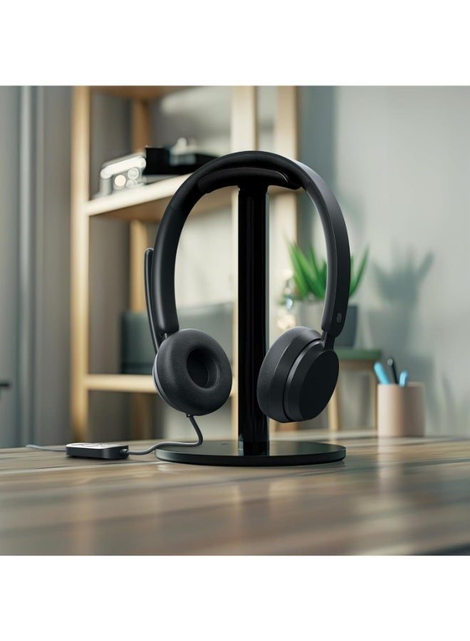 Microsoft Modern USB-C Headset - Wired USB-C Connection, On-Ear Stereo Headphones, Noise Cancelling Mic & Volume Controls, Teams Certified, Optimized Mic & Speakers - Mac/Windows | Black  - Image 4