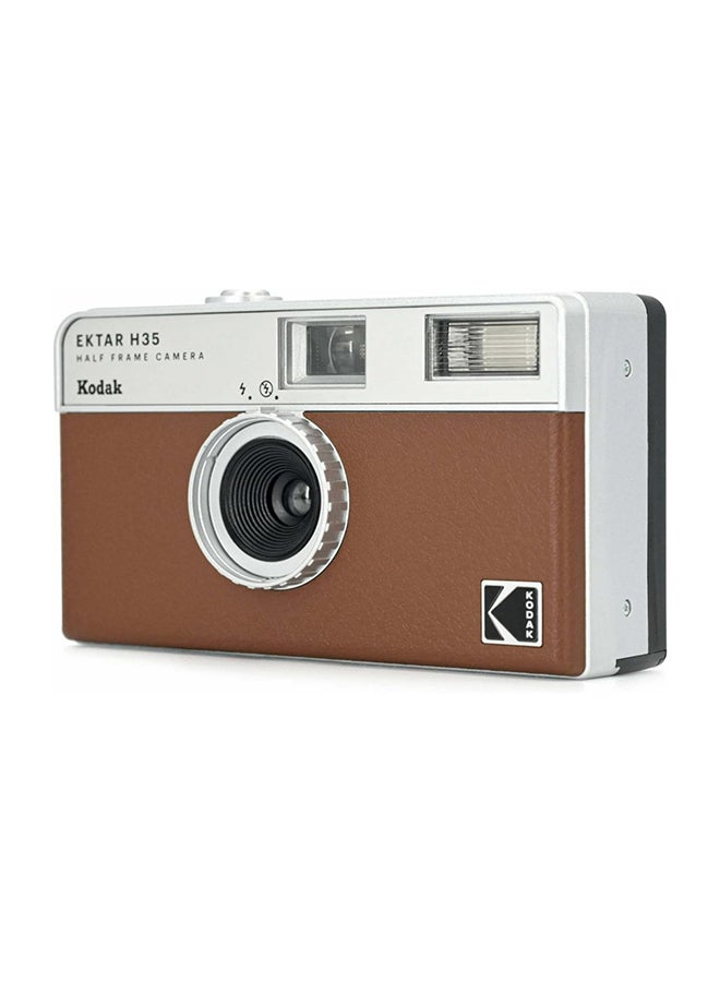 KODAK RK0102 EKTAR H35 Half Frame Film Camera, 35mm, Reusable, Focus-Free, Lightweight, Easy-to-Use ,Colour-Brown. (Film & AAA Battery are not Included) - Image 4