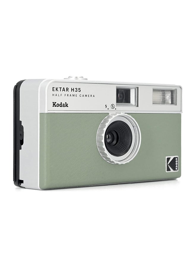 KODAK RK0103 EKTAR H35 Half Frame Film Camera, 35mm, Reusable, Focus-Free, Lightweight, Easy-to-Use ,Colour-Sage. (Film & AAA Battery are not Included) - Image 2