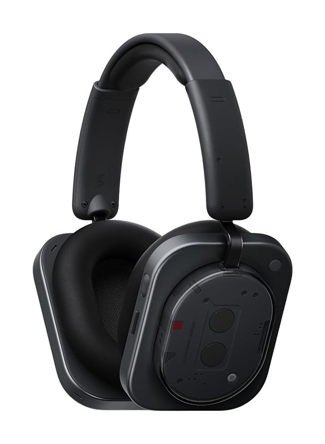 نوثينج Headphone (1) Wireless Over Ear Headphones with Active Noise Cancelling, Up to 80 Hours of Battery Life, Hi-Res, Spatial Audio, Water Resistance Black  - Image 1
