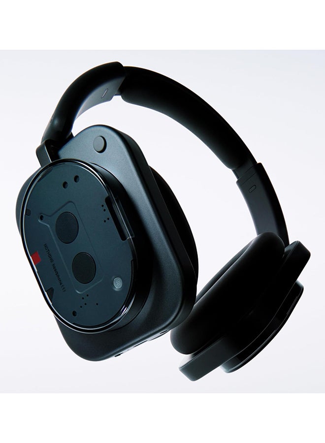 نوثينج Headphone (1) Wireless Over Ear Headphones with Active Noise Cancelling, Up to 80 Hours of Battery Life, Hi-Res, Spatial Audio, Water Resistance Black  - Image 2