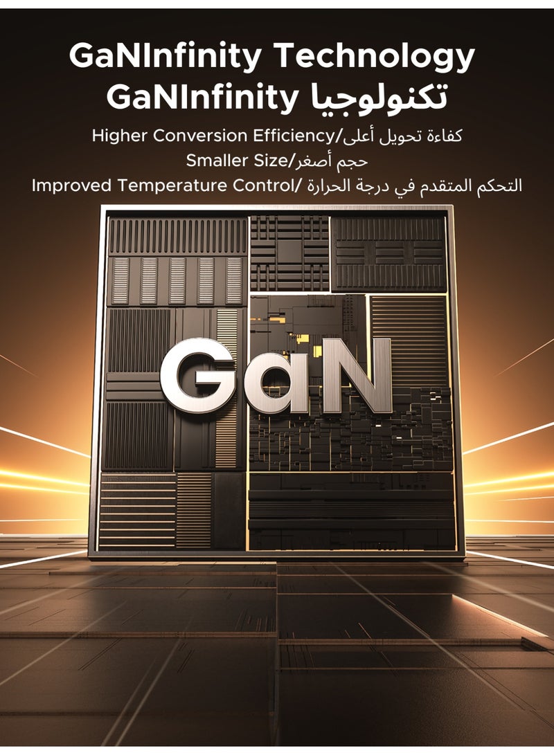 يو جرين شاحن Nexode GaN 65 واط من تايب سي 2C1A قابل للسحب 0.69 متر محول USB C سريع قابل للتعديل قابس حائط محمول متوافق مع ماك بوك برو/إير وآيباد برو وآيفون سلسلة وسلسلة سامسونج جالاكسي وديل ولينوفو  - Image 5