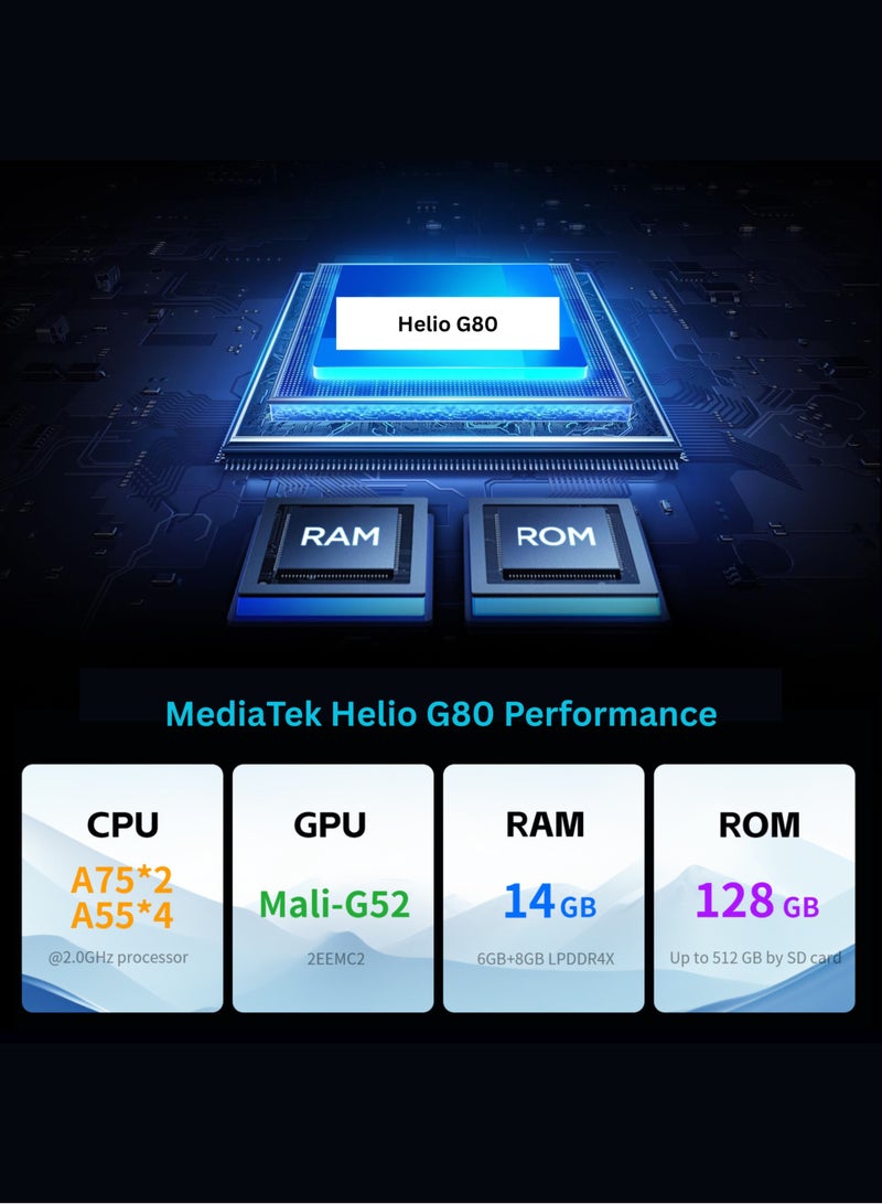 جي تاب باد 11 تابلت أندرويد 15 – 128 جيجابايت ذاكرة داخلية، بيانات 4G LTE والمكالمات، 14 جيجابايت (6+8) ذاكرة عشوائية، بطارية 7500 مللي أمبير، كاميرا مزدوجة، حقيبة وقلم لمسة متضمن – شاشة سريعة 90 هرتز، محول OTG، دعم شريحة SIM - Image 3
