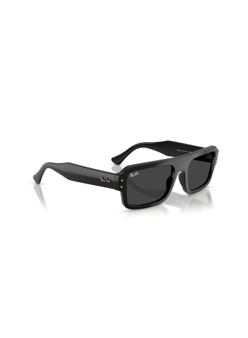 Ray-Ban Unisex Rectangular  Sunglasses- RB 4454 - Lens Size-53Mm - Black - Image 4