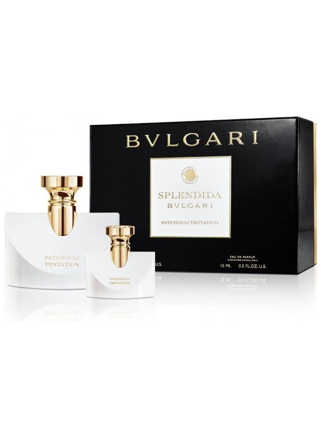 BVLGARI Splendida Patchouli Tentation (W) Set Edp 100Ml + Edp 15Ml 