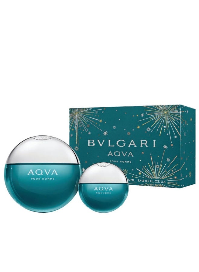 BVLGARI Aqva Pour Homme Set Edt 100Ml + Edt 15Ml 