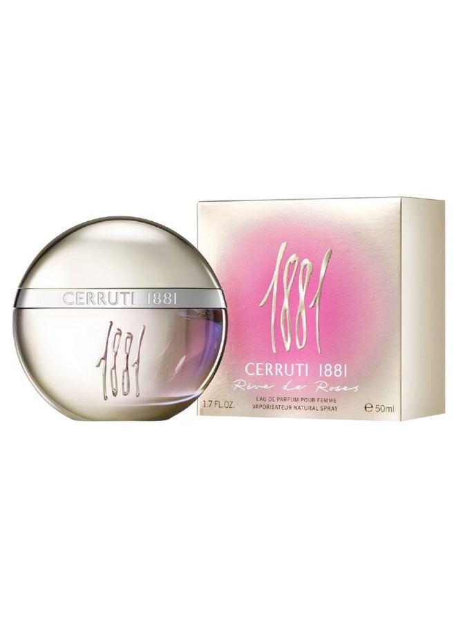 CERRUTI 1881 Reve De Roses For Women Eau De Parfum 50ml - Image 2