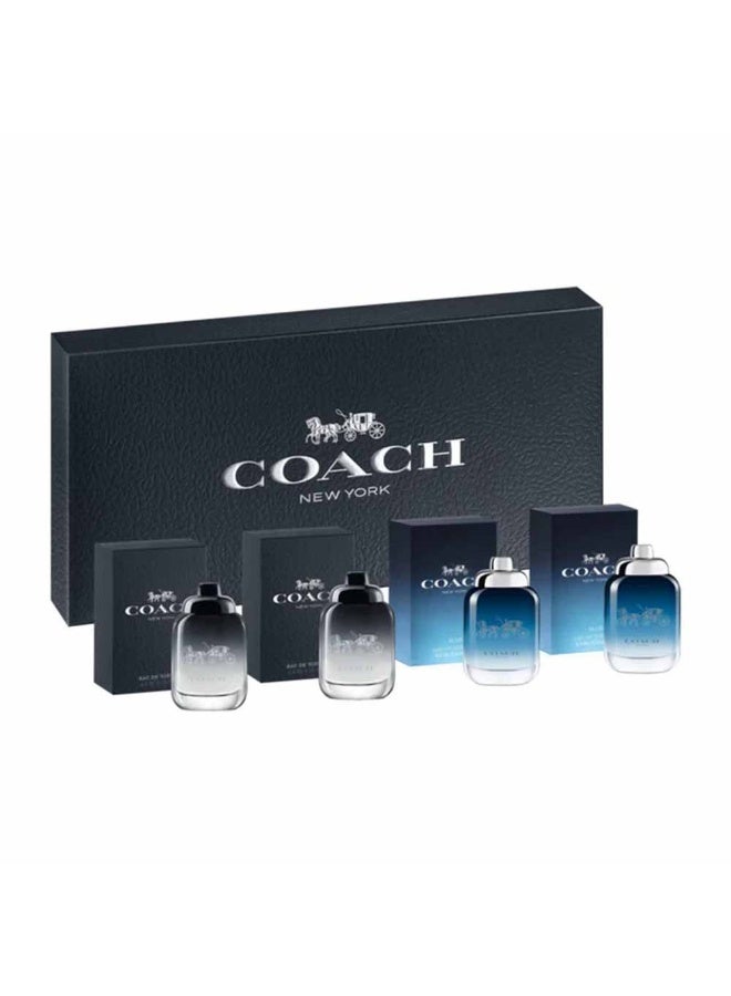كوتش مجموعة مصغرة للرجال عطر 2 × 4.5 مل + عطر أزرق 2 × 4.5 مل