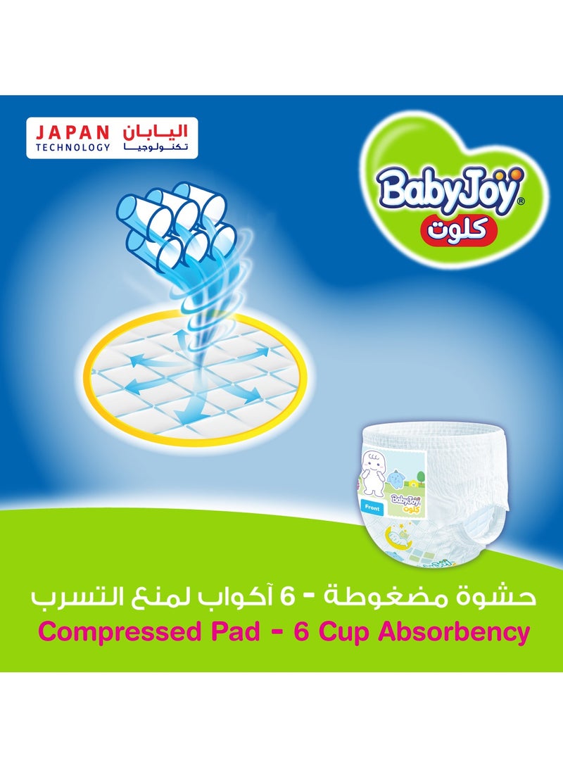 BabyJoy Compressed Culotte Pants Diaper Size 7 Junior 3XL 18-25 Kg Mega Pack - Image 4