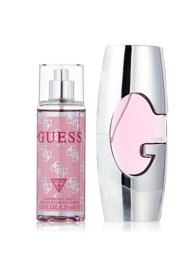 GUESS Pink For Women Set Edp 75Ml + Fragrance Mist 125Ml