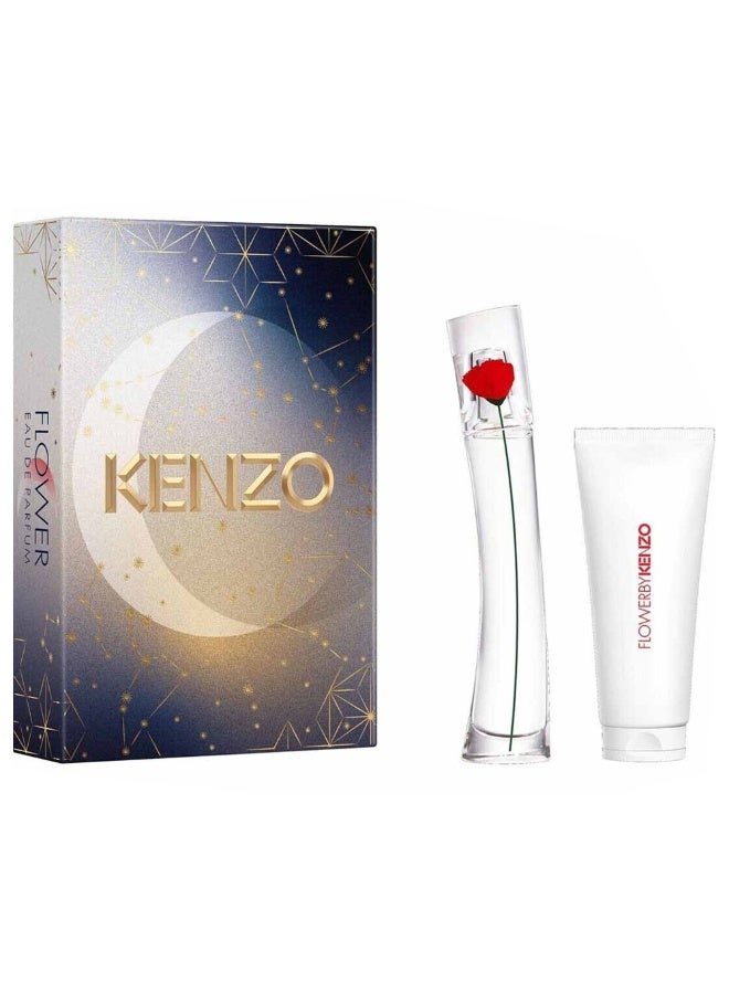 كينزو زهرة من كنزو للنساء مجموعة عطر 30 مل + حليب الجسم 75 مل - Image 2