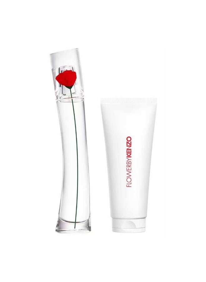 كينزو زهرة من كنزو للنساء مجموعة عطر 30 مل + حليب الجسم 75 مل - Image 1