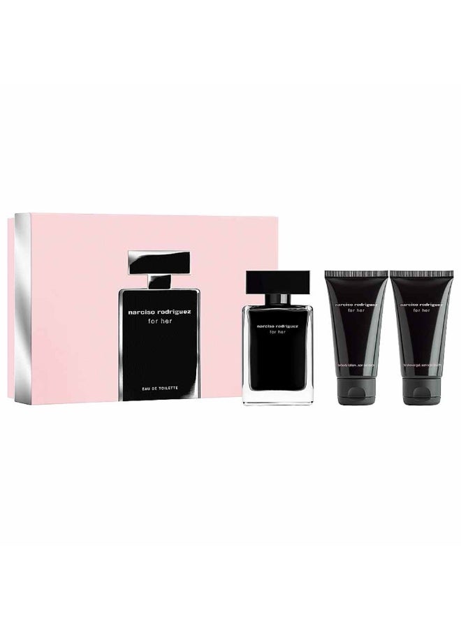 narciso rodriguez For Her For Women Set Edt 50Ml + Body Lotion 50Ml + Shower Gel 50Ml 