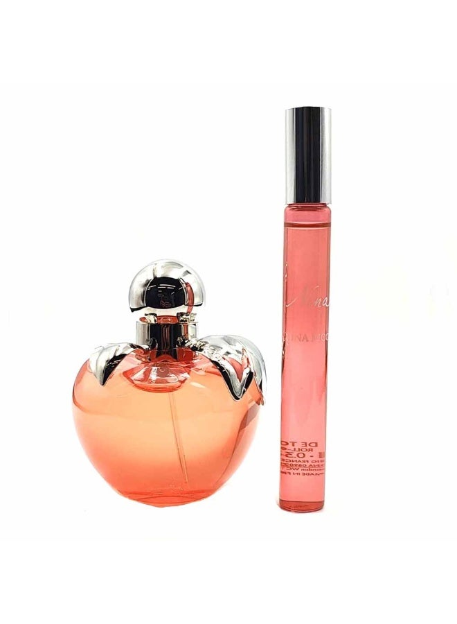 نينا ريتشي نينا للنساء مجموعة أو دي تواليت 50 مل + 10 مل رول أون - Image 1