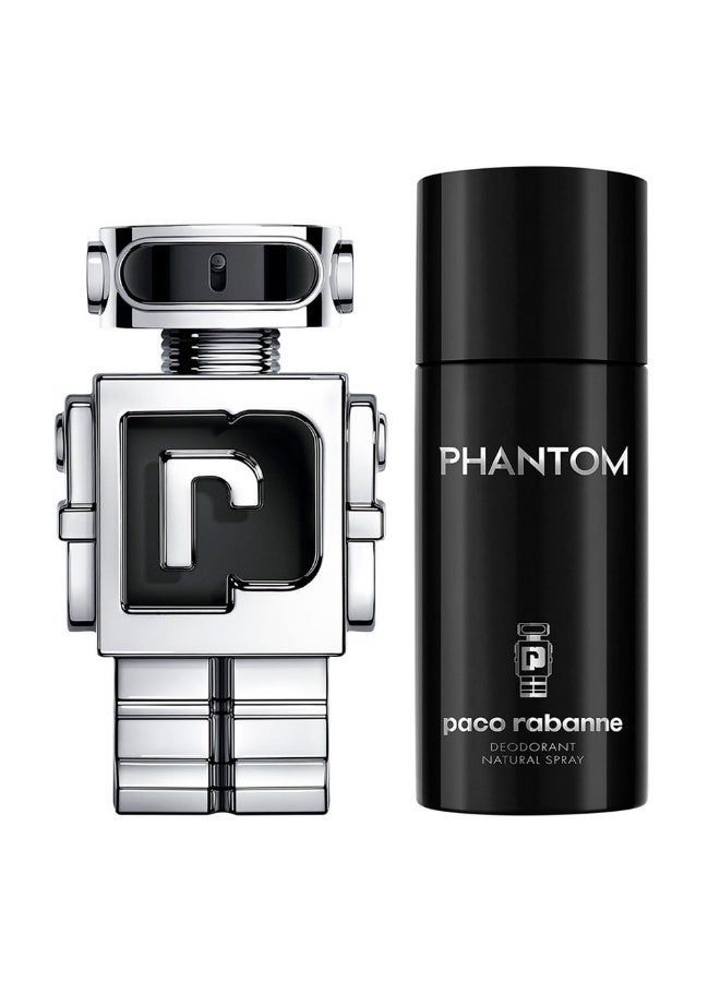 باكو رابان فانتوم (م) مجموعة عطر 100 مل + مزيل عرق 150 مل (علبة معدنية) - Image 1