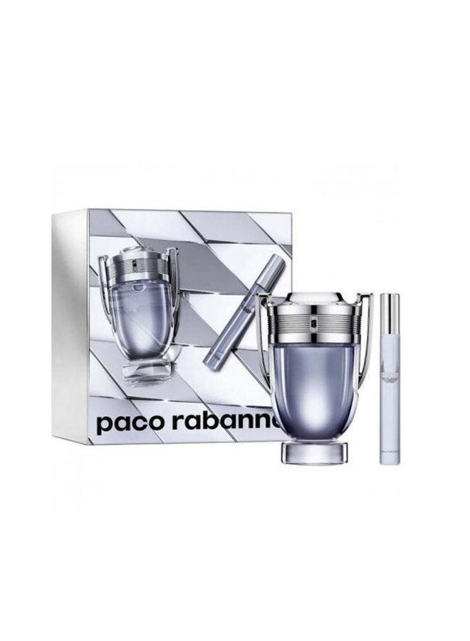 paco rabanne Invictus (M) Edt 100Ml + Edt 20Ml Travel Set - Image 1