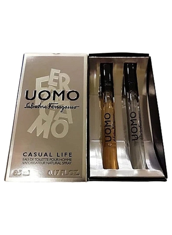 Salvatore Ferragamo (M) Mini Set Edt 2 X 5Ml (Uomo + Urban Feel) 10ml 